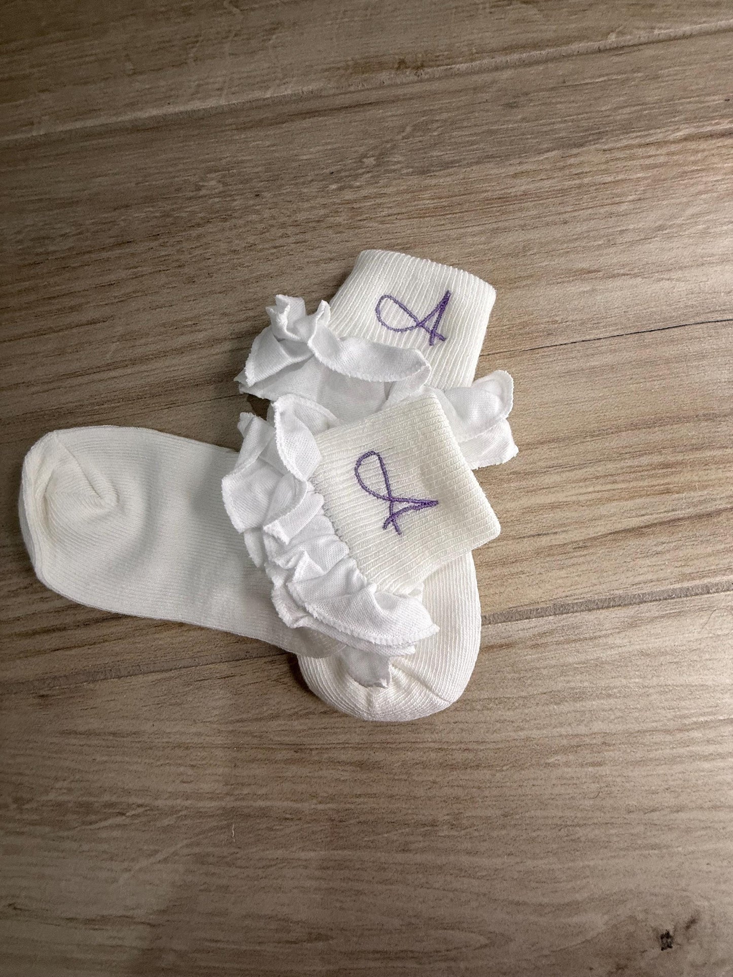 Personalized Toddler Ruffle Socks
