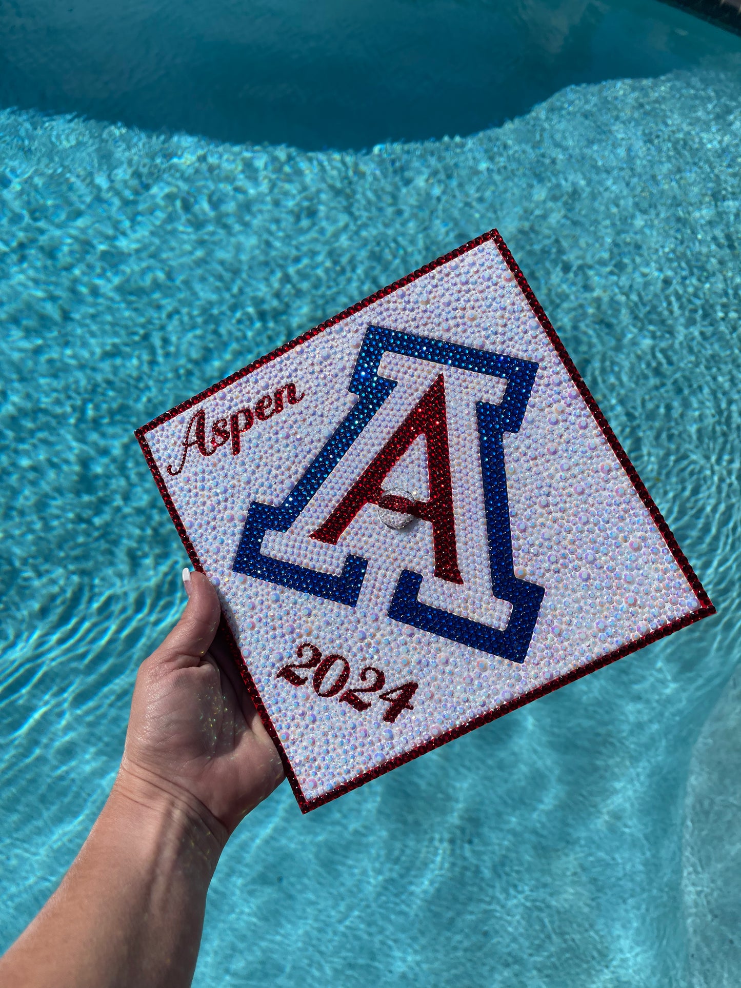 Custom Rhinestone Graduation Cap