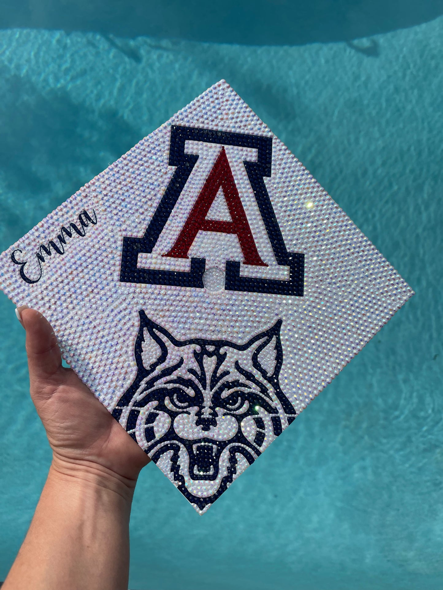 Custom Rhinestone Graduation Cap