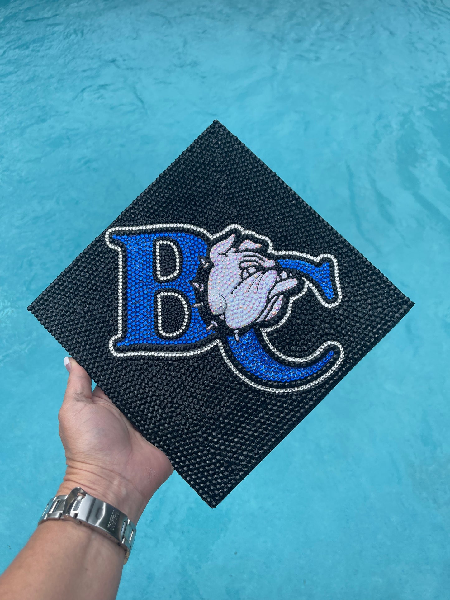 Custom Rhinestone Graduation Cap