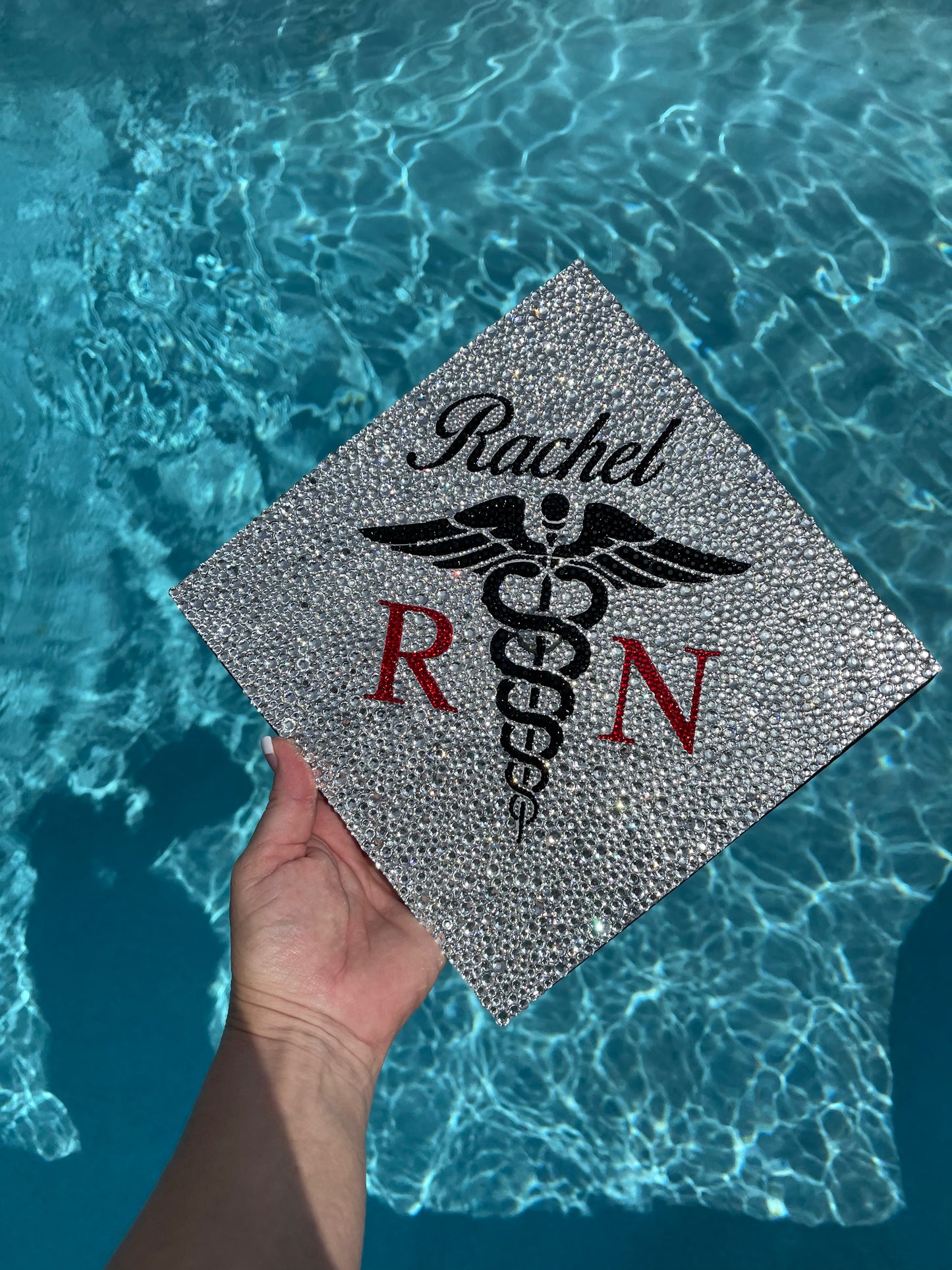 Custom Rhinestone Graduation Cap