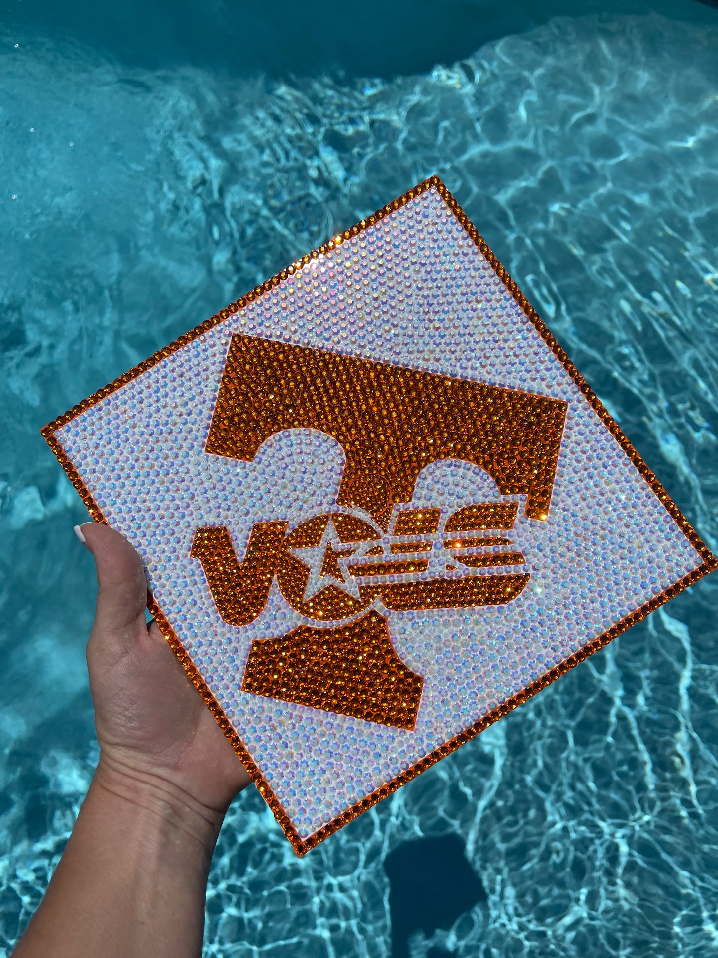 Custom Rhinestone Graduation Cap