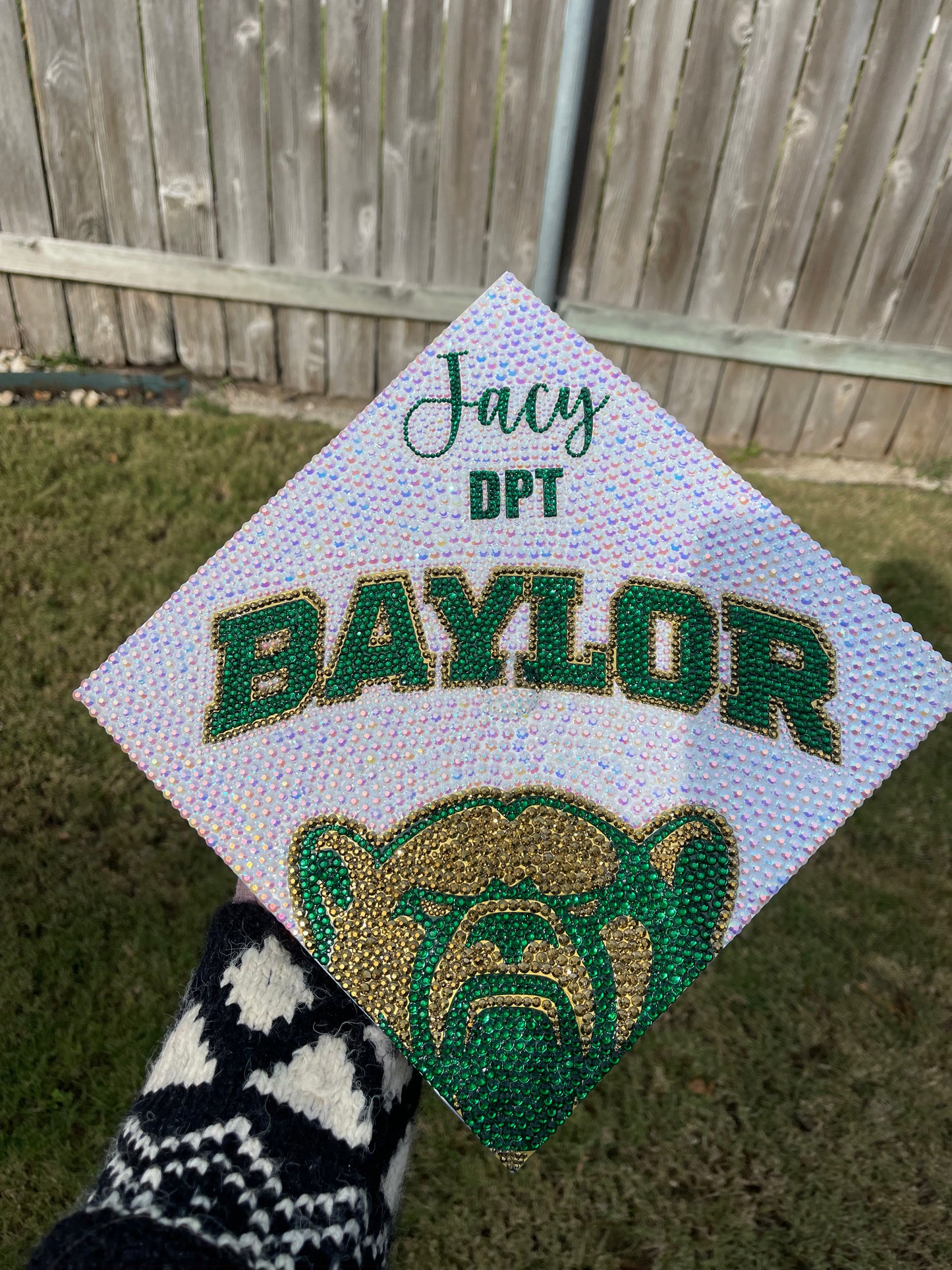 Custom Rhinestone Graduation Cap