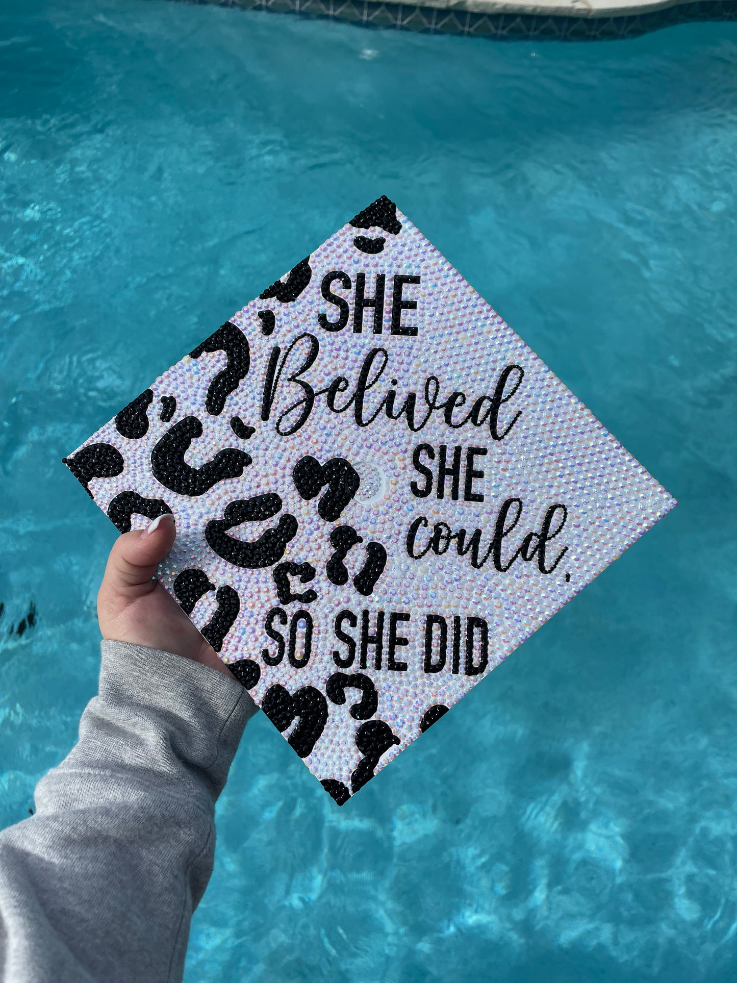 Custom Rhinestone Graduation Cap