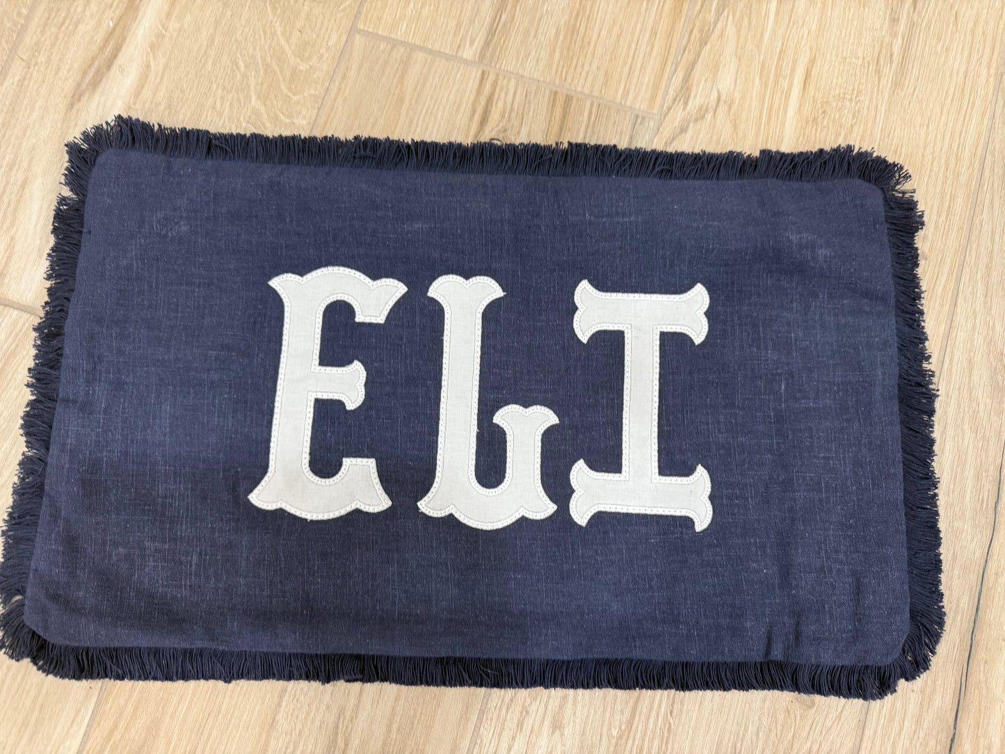 Customized Embroidered Lumbar Pillow