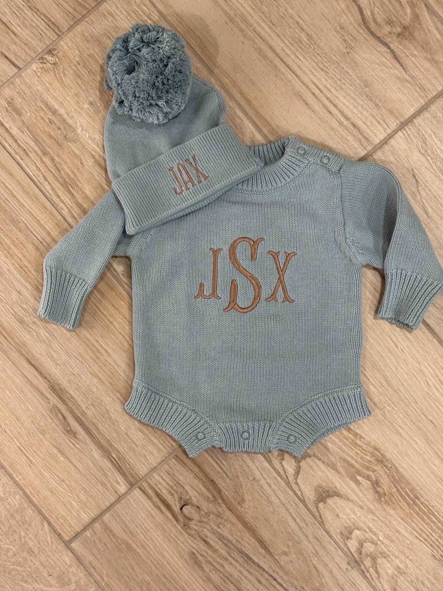 Personalized Newborn Baby Boy Romper with Name