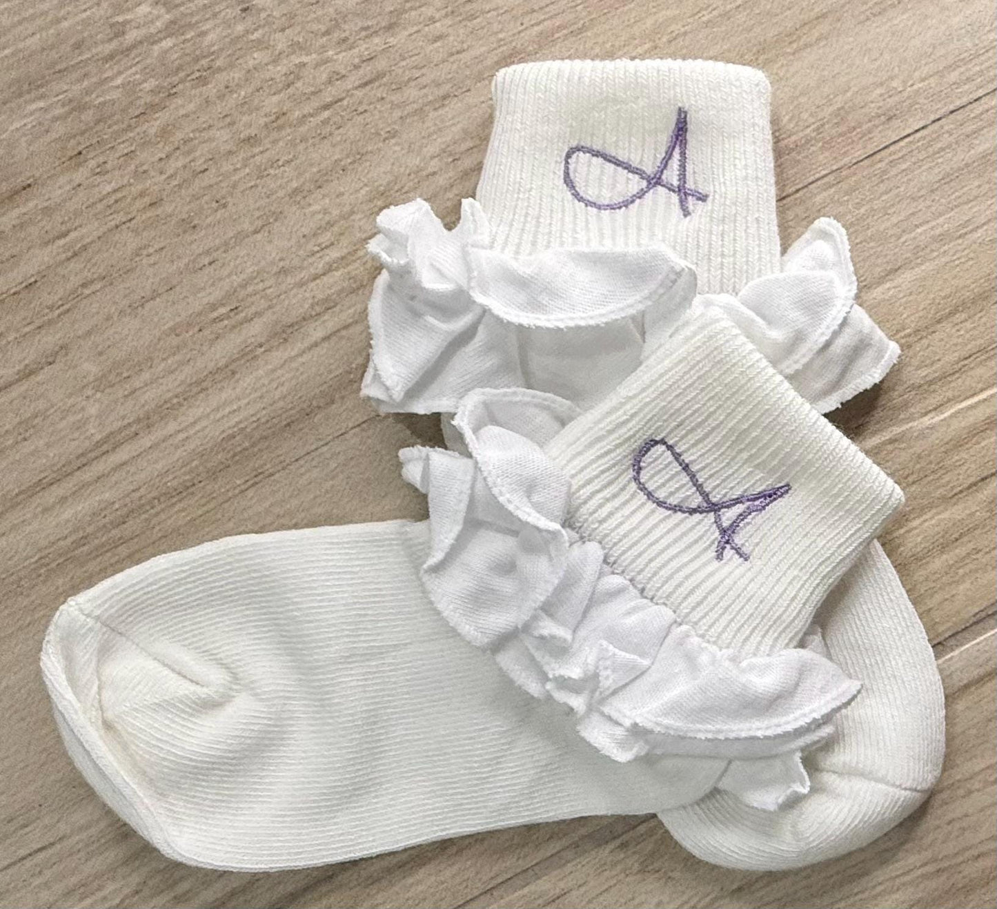Personalized Toddler Ruffle Socks
