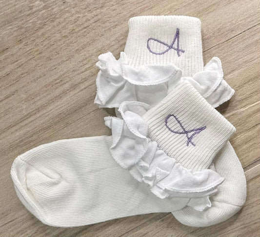 Personalized Toddler Ruffle Socks