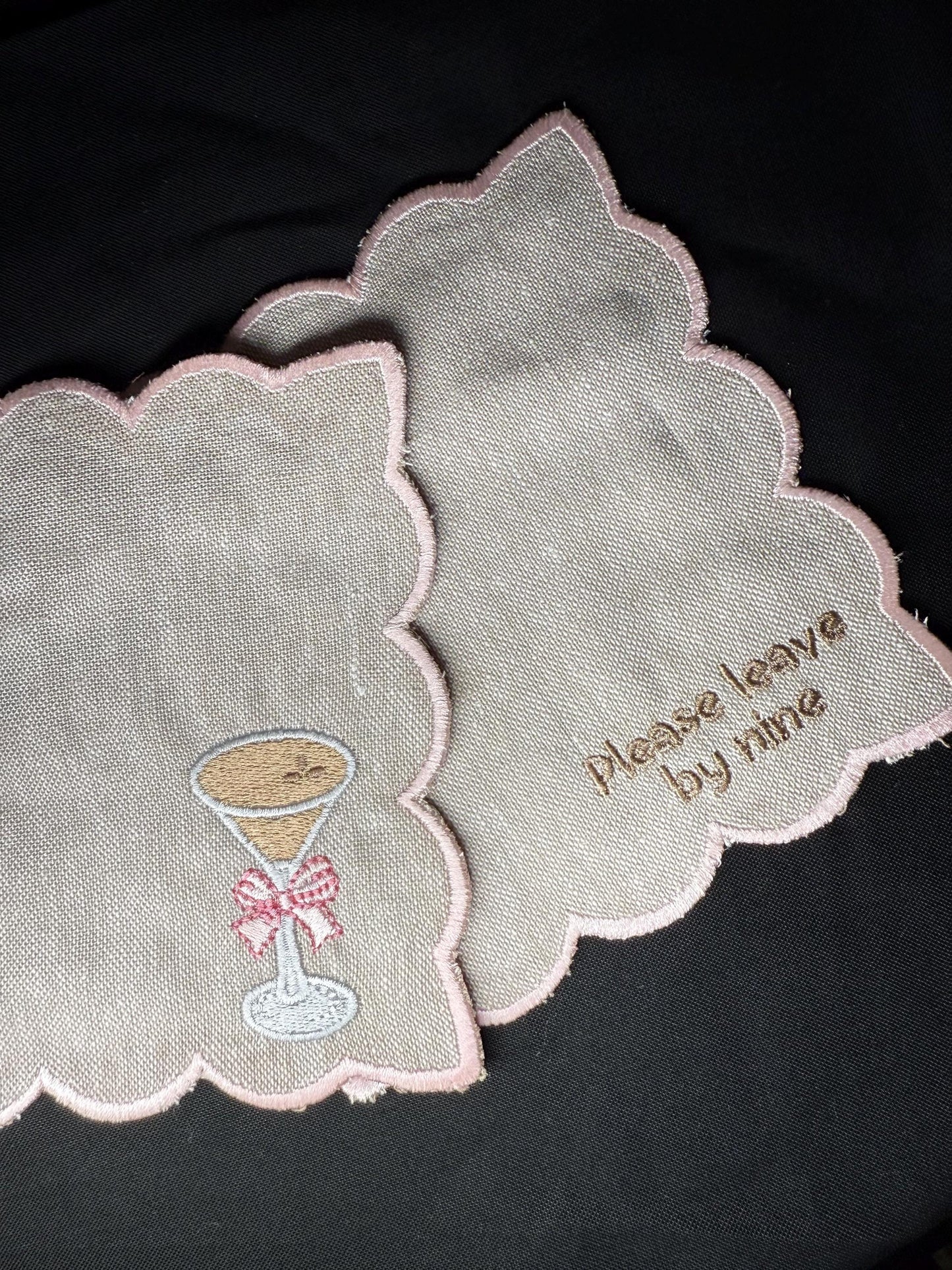Personalized Embroidered Cocktail Napkins