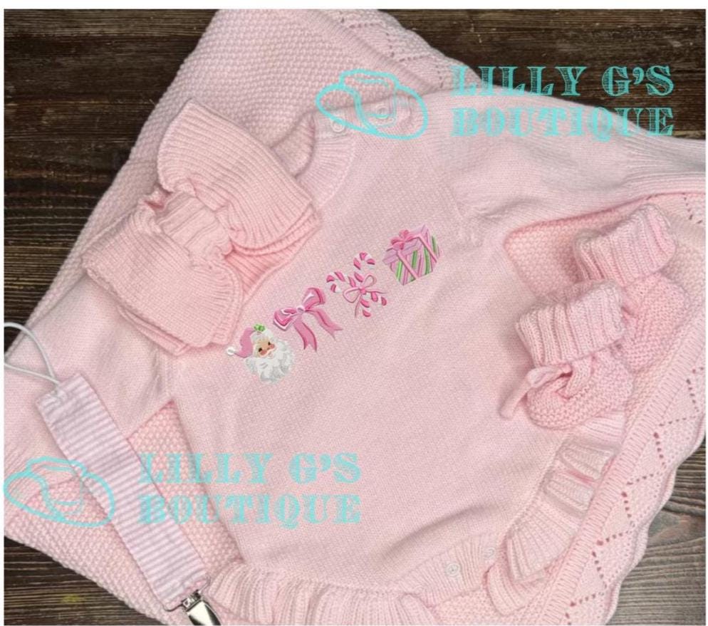 Personalized Newborn Baby Girl Ruffle Romper with Name & Bow