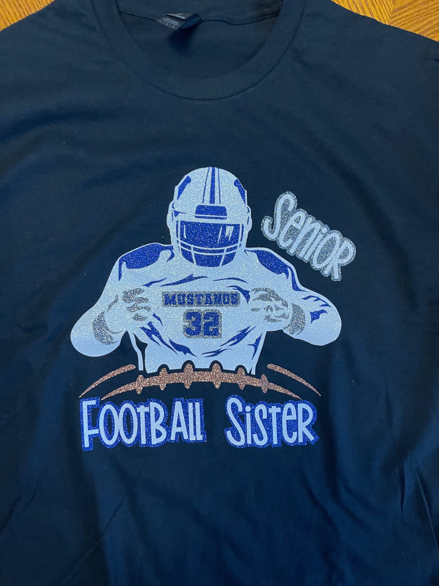 Glitter Football TShirt /Jersey custom