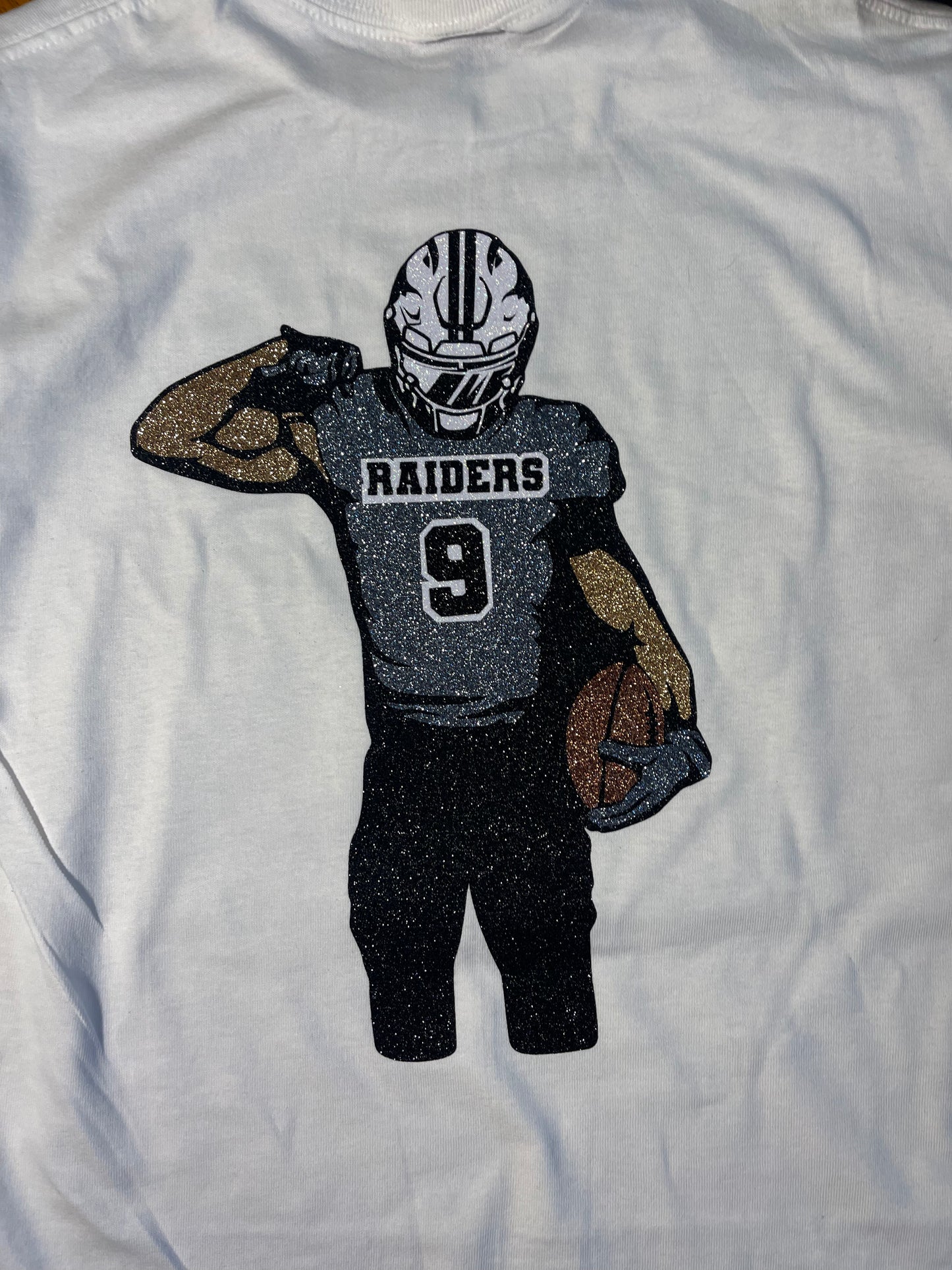 Glitter Football TShirt /Jersey custom