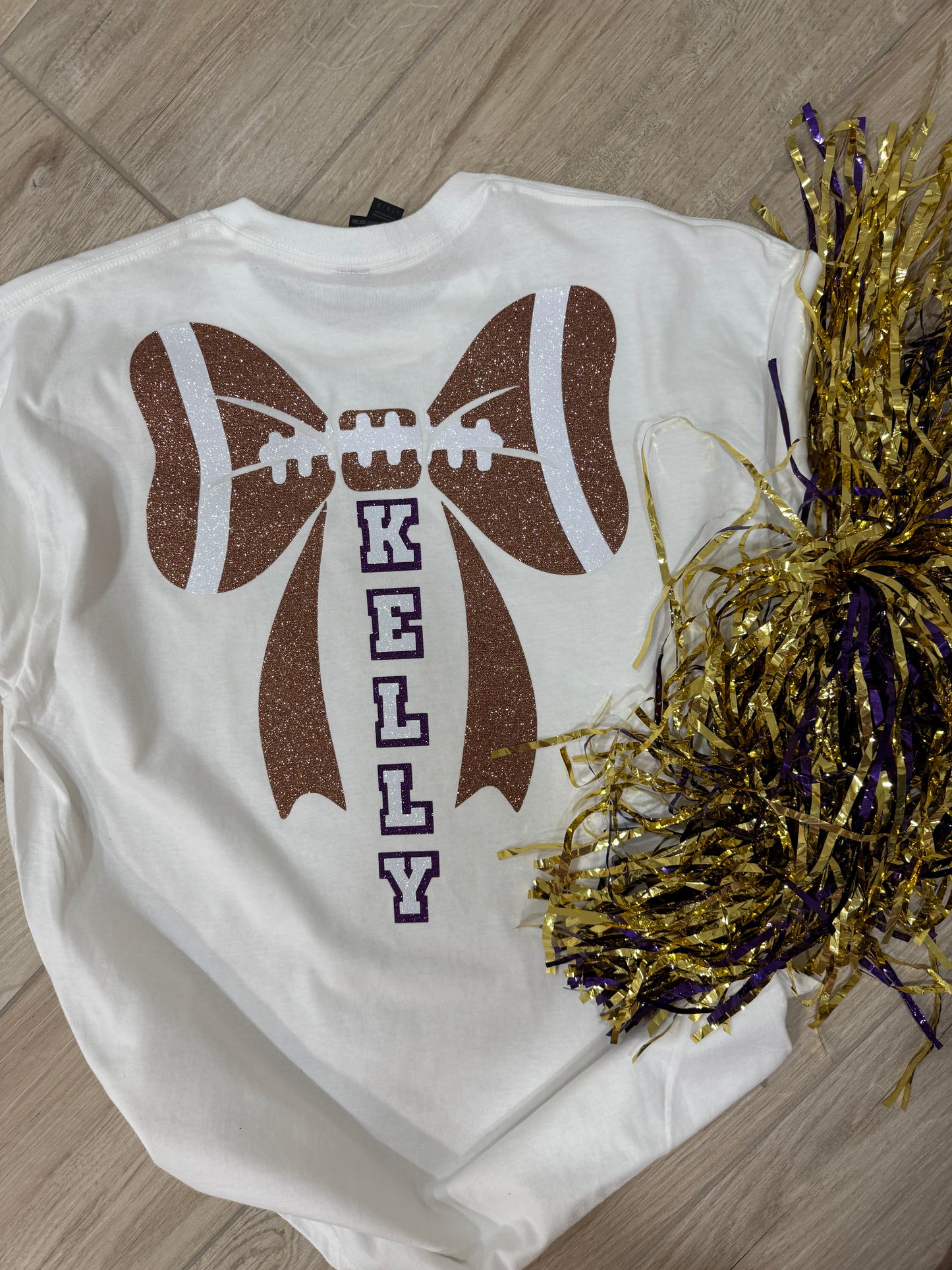 Glitter Football TShirt /Jersey custom