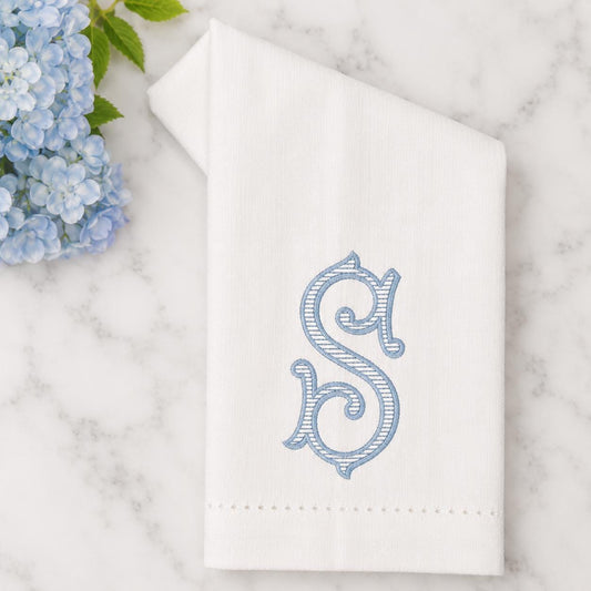 Monogrammed  Linen Tea Towel, Personalized Hostess Gift, Embroidered Towels, Wedding Gift Towel, Bridesmaid  Proposal Box, Housewarming Gift