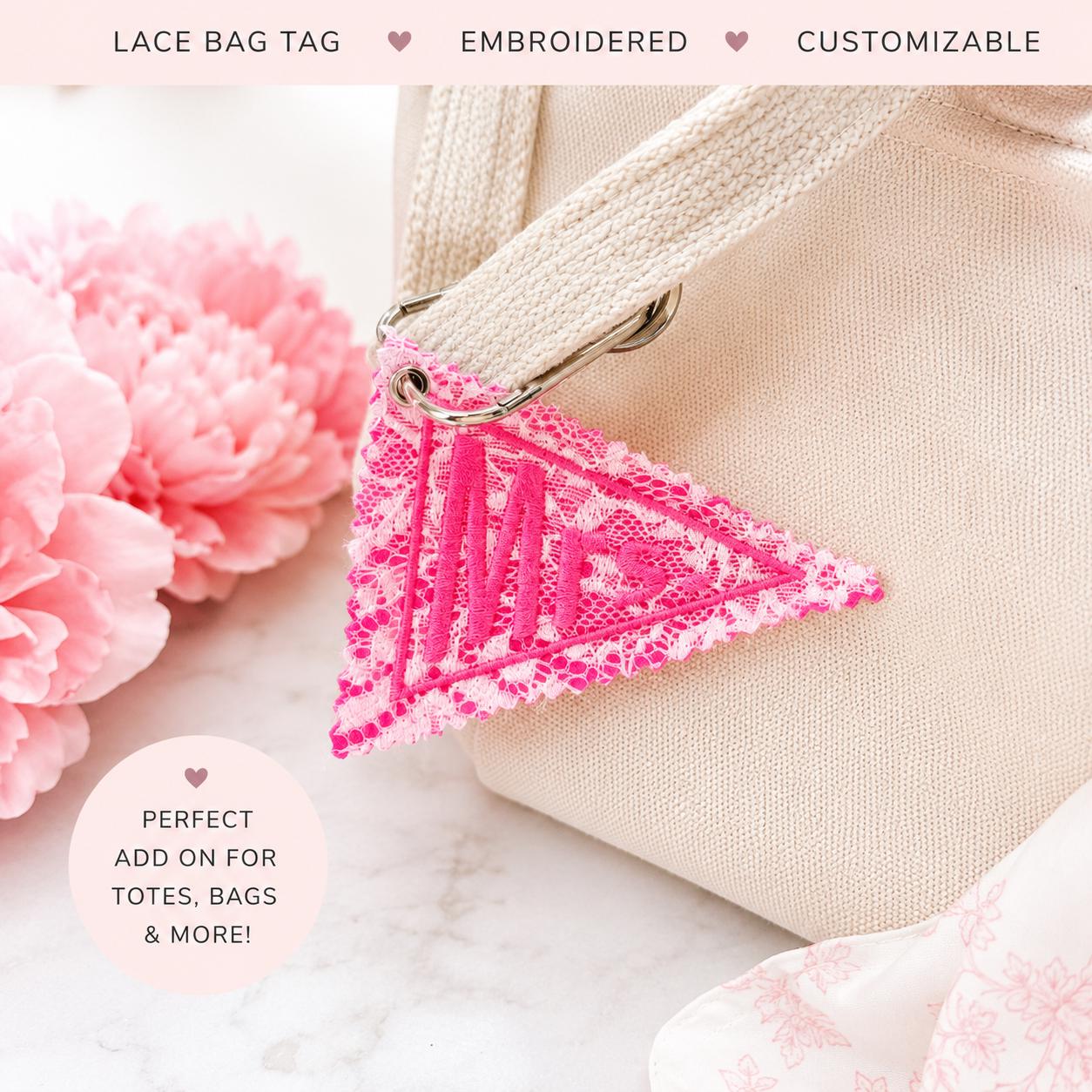 Embroidered Tote Bag Charm | Bag Tag Custom Keychain|  Girls Trip Bachelorette Bridesmaid| Bridesmaid Proposal